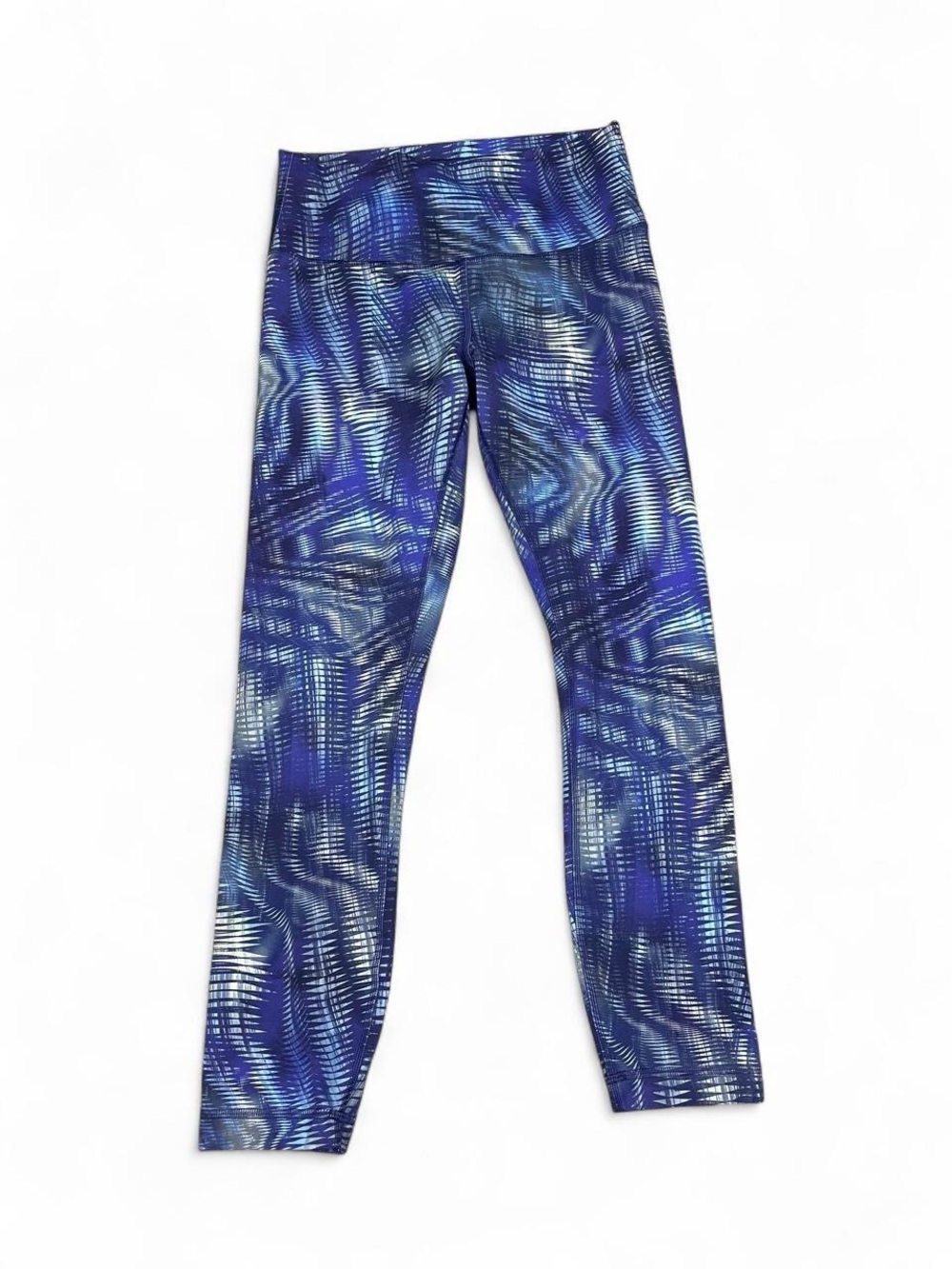 Lululemon Blue Patterned Women's Swim Leggings Size 8